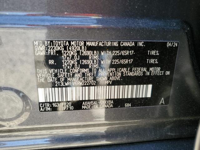 Photo 14 from auction – 2024 TOYOTA RAV4 LE with VIN 2T3LWRFV6RW222702