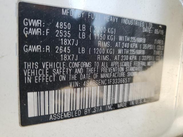Photo 14 from auction – 2015 SUBARU OUTBACK 3. with VIN 4S4BSENC1F3336651