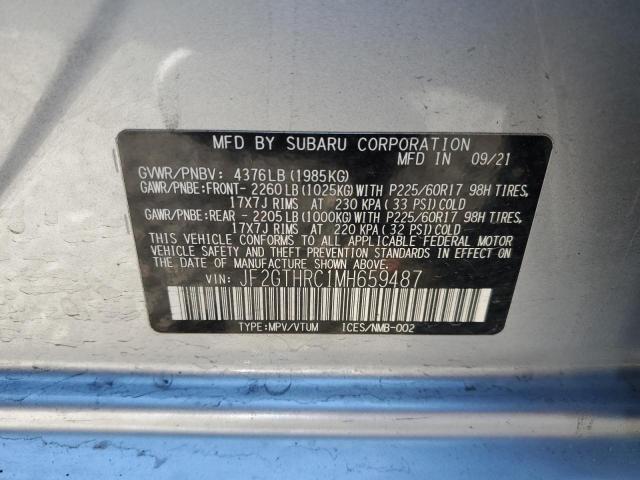 Photo 14 from auction – 2021 SUBARU CROSSTREK with VIN JF2GTHRC1MH659487