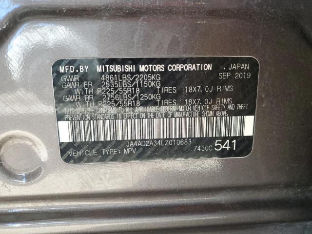 Photo 14 from auction – 2020 MITSUBISHI OUTLANDER with VIN JA4AD2A34LZ010683