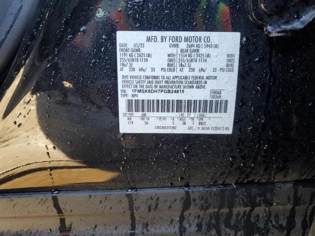 Photo 14 from auction – 2023 FORD EXPLORER X with VIN 1FMSK8DH7PGB24815