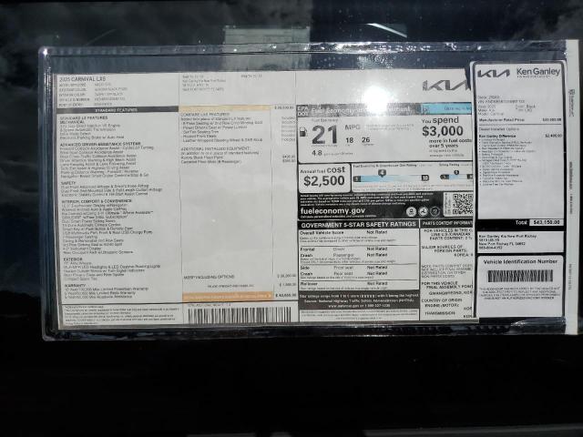 Photo 13 from auction – 2025 KIA CARNIVAL L with VIN KNDNB5K33S6461133