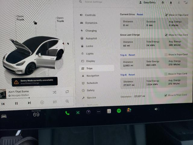 Photo 9 from auction – 2023 TESLA MODEL Y with VIN 7SAYGDEE0PF749423