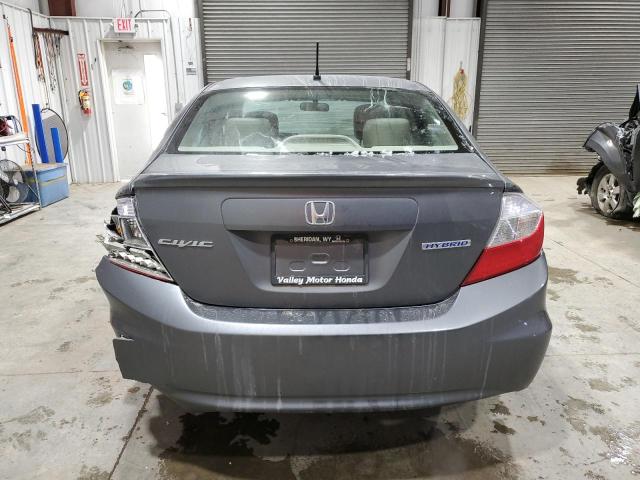 Photo 6 from auction – 2012 HONDA CIVIC HYBR with VIN JHMFB4F32CS001218