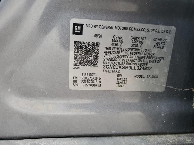 Photo 14 from auction – 2020 CHEVROLET TRAX LS with VIN 3GNCJKSB9LL324812