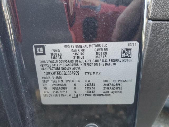 Photo 14 from auction – 2011 GMC ACADIA DEN with VIN 1GKKVTED0BJ334909