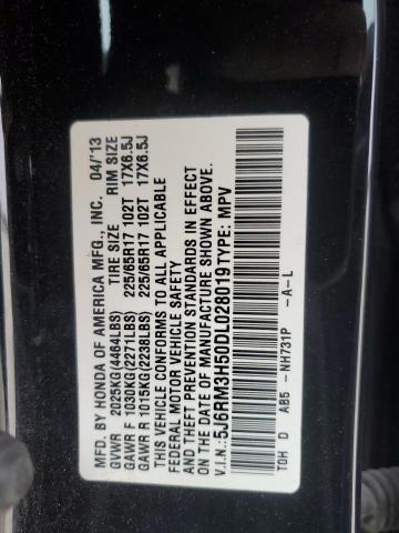 Photo 14 from auction – 2013 HONDA CR-V EX with VIN 5J6RM3H50DL028019