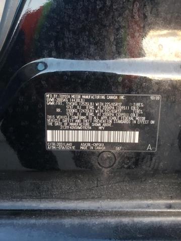 Zdjęcie 14 z aukcji – 2010 TOYOTA RAV4 LIMIT z VIN 2T3YF4DVXAW019294