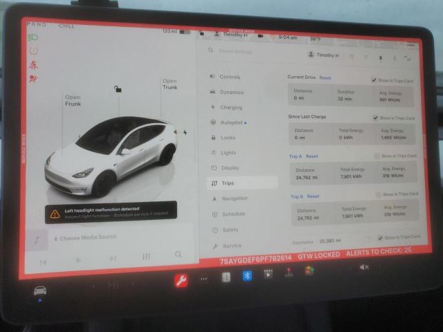 Снимка 9 от търг – 2023 TESLA MODEL Y с VIN 7SAYGDEF6PF782614