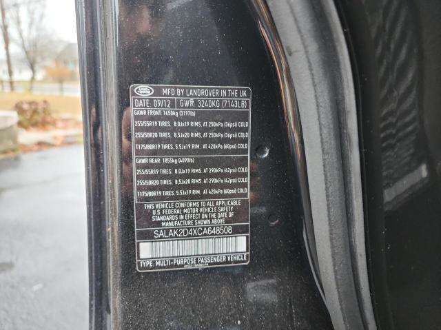 Photo 10 from auction – 2012 LAND ROVER LR4 HSE LU with VIN SALAK2D4XCA648508
