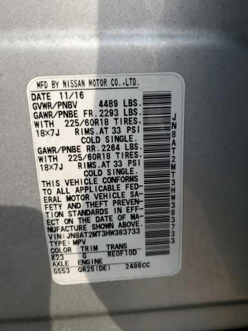Photo 14 from auction – 2017 NISSAN ROGUE S with VIN JN8AT2MT3HW383733