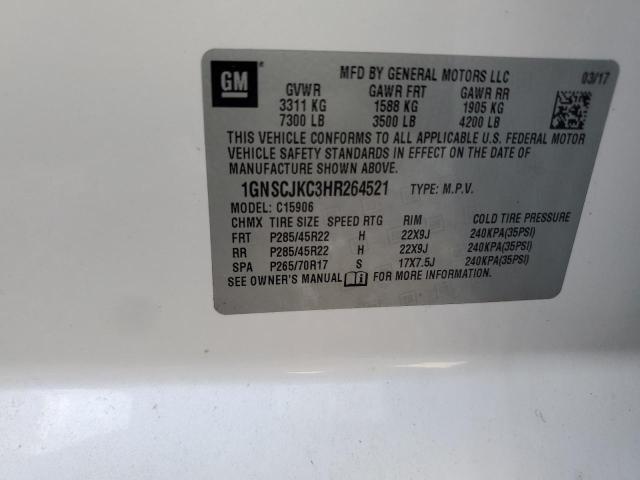 Photo 14 from auction – 2017 CHEVROLET SUBURBAN C with VIN 1GNSCJKC3HR264521