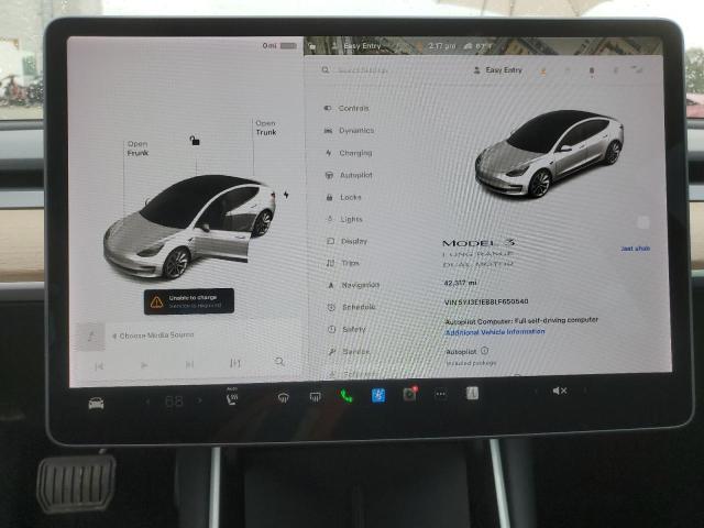 Photo 9 from auction – 2020 TESLA MODEL 3 with VIN 5YJ3E1EB8LF650540