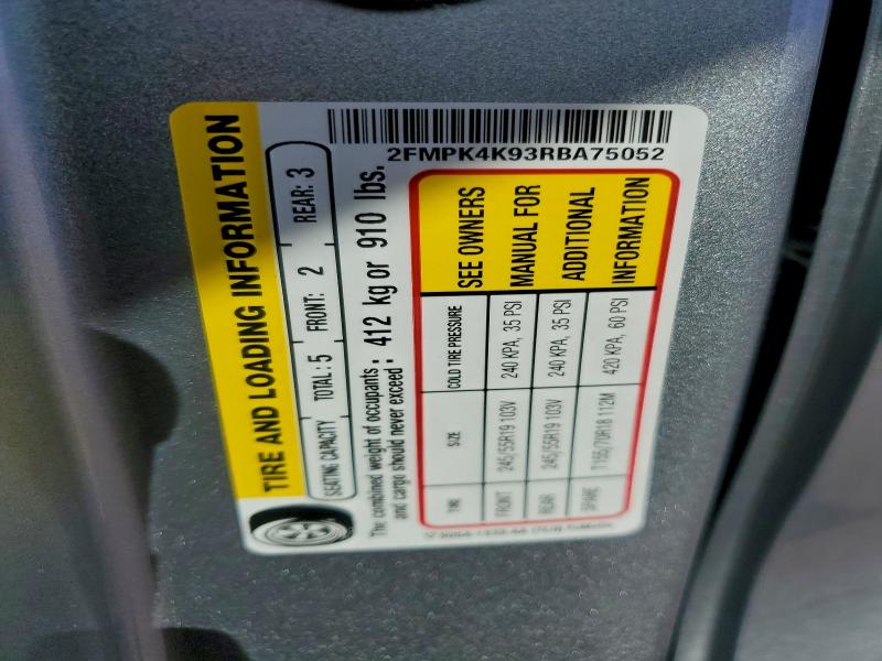 Photo 14 from auction – 2024 FORD EDGE TITAN with VIN 2FMPK4K93RBA75052