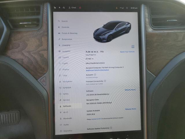 Photo 9 from auction – 2020 TESLA MODEL S with VIN 5YJSA1E25LF415410
