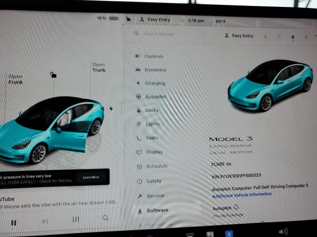 Photo 9 from auction – 2023 TESLA MODEL 3 with VIN 5YJ3E1EB1PF685023