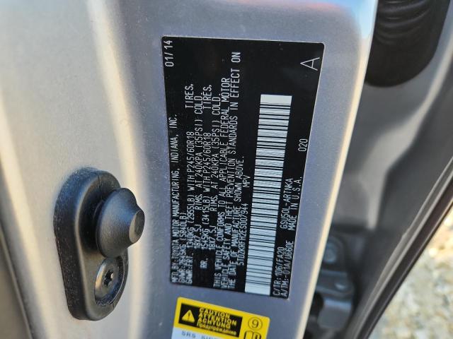 Photo 14 from auction – 2014 TOYOTA HIGHLANDER with VIN 5TDZKRFH2ES007944