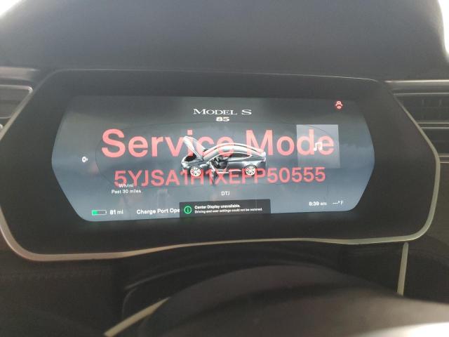 Photo 9 from auction – 2014 TESLA MODEL S with VIN 5YJSA1H1XEFP50555