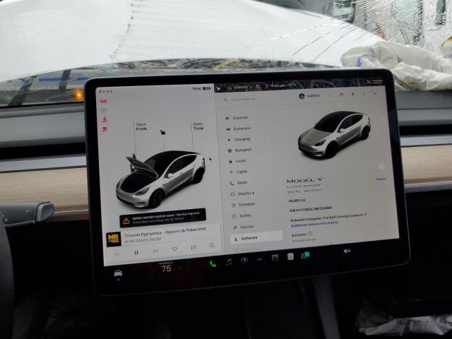 Photo 9 from auction – 2021 TESLA MODEL Y with VIN 5YJYGDEE7MF254886