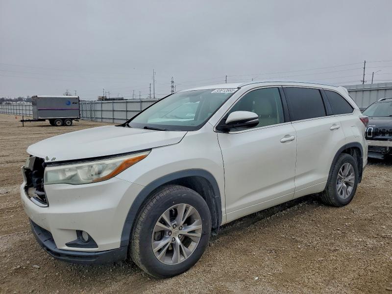 TOYOTA HIGHLANDER 2015 with VIN 5TDJKRFH4FS120678 - Photo from auction