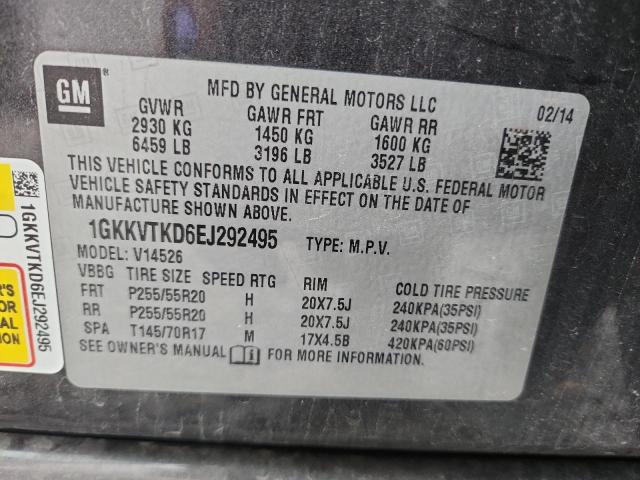 Photo 14 from auction – 2014 GMC ACADIA DEN with VIN 1GKKVTKD6EJ292495
