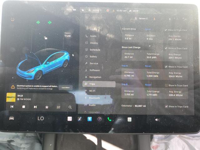 Photo 9 from auction – 2021 TESLA MODEL 3 with VIN 5YJ3E1EB4MF014926