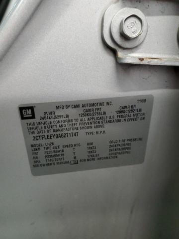Photo 14 from auction – 2010 GMC TERRAIN SL with VIN 2CTFLEEY0A6271747