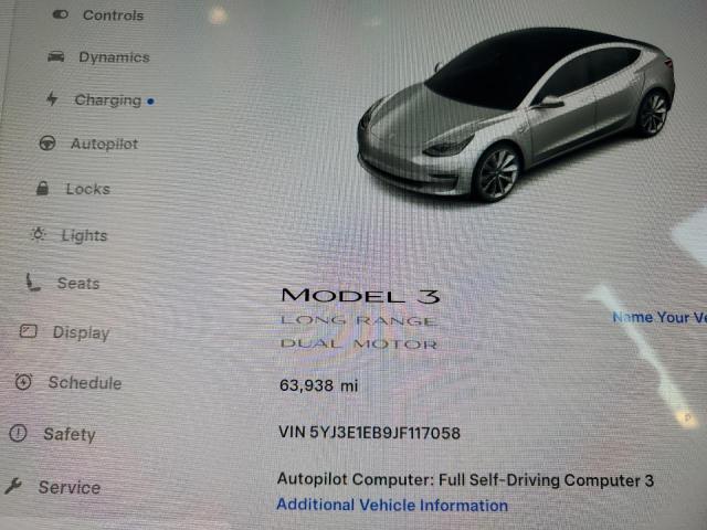 Photo 9 from auction – 2018 TESLA MODEL 3 with VIN 5YJ3E1EB9JF117058