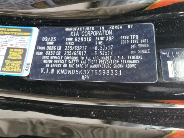 Photo 14 from auction – 2026 KIA CARNIVAL L with VIN KNDNB5K3XT6598331
