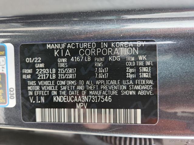 Photo 14 from auction – 2022 KIA SELTOS S with VIN KNDEUCAA3N7317546