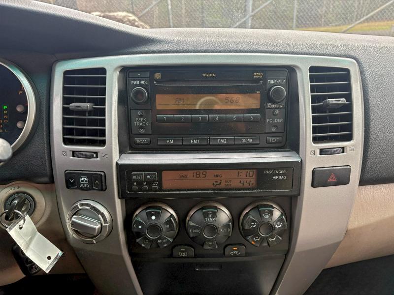 Photo 9 from auction – 2007 TOYOTA 4RUNNER SR with VIN JTEBU14R978080074