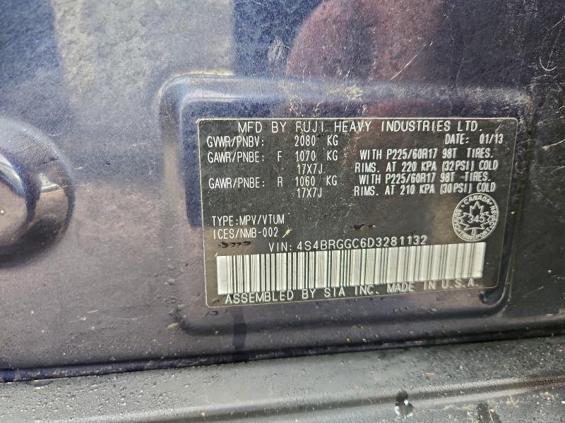 Foto 14 de la subasta – 2013 SUBARU OUTBACK 2. con VIN 4S4BRGGC6D3281132