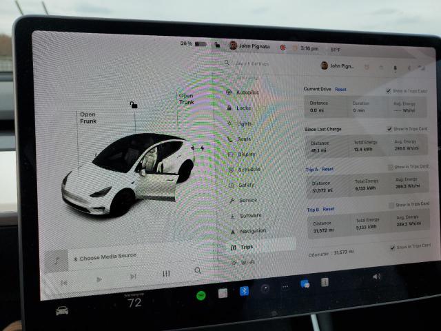 Foto 9 de la subasta – 2021 TESLA MODEL Y con VIN 5YJYGDEE1MF066865