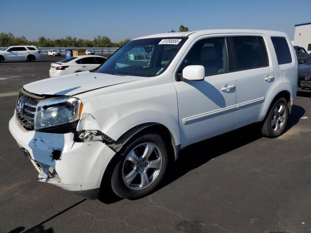 HONDA PILOT EXL 2012 with VIN 5FNYF4H54CB077257 - Photo from auction