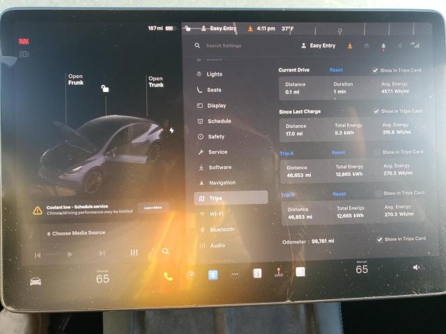 Photo 9 from auction – 2022 TESLA MODEL Y with VIN 7SAYGDEEXNF336986