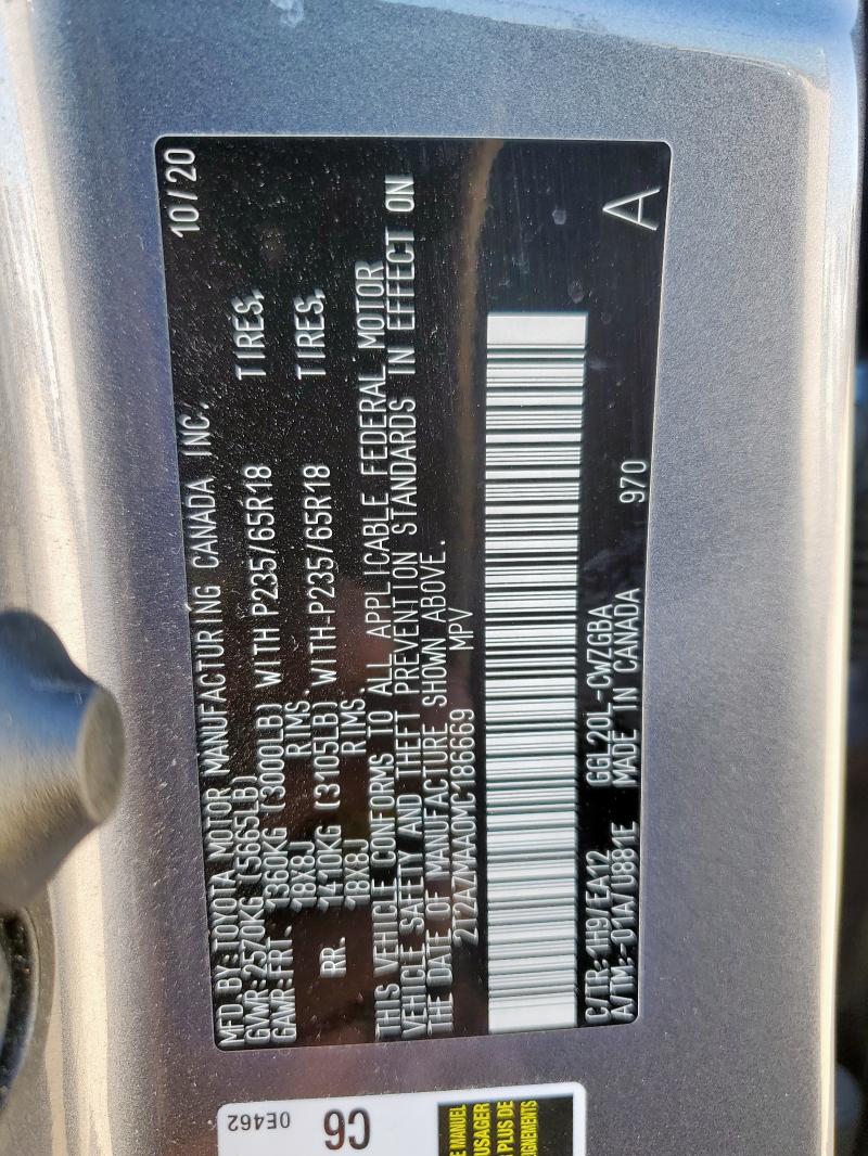 Photo 14 from auction – 2021 LEXUS RX 350 BAS with VIN 2T2AZMAA0MC186669