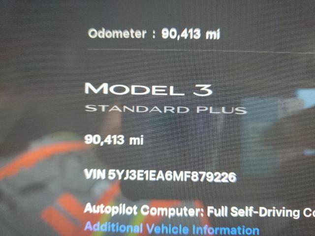 Photo 9 from auction – 2021 TESLA MODEL 3 with VIN 5YJ3E1EA6MF879226