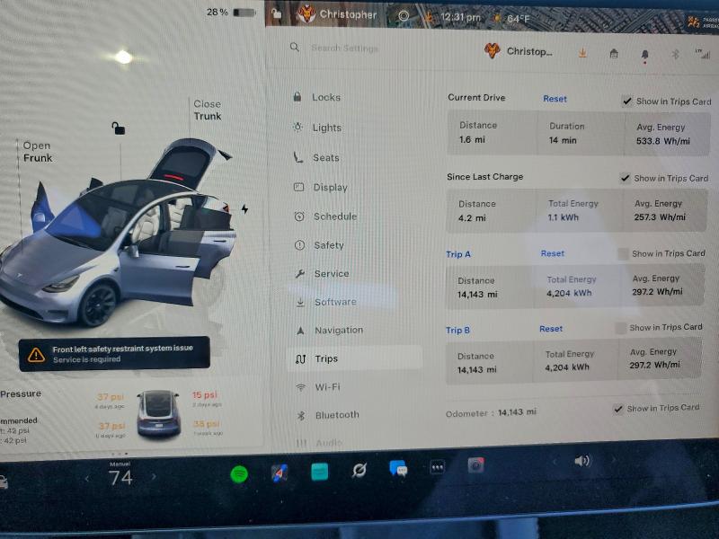Photo 9 from auction – 2024 TESLA MODEL Y with VIN 7SAYGAEEXRF110371
