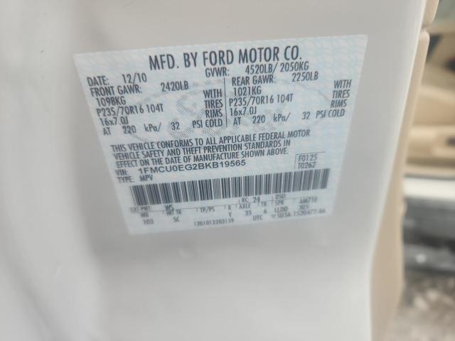 Photo 14 from auction – 2011 FORD ESCAPE LIM with VIN 1FMCU0EG2BKB19565