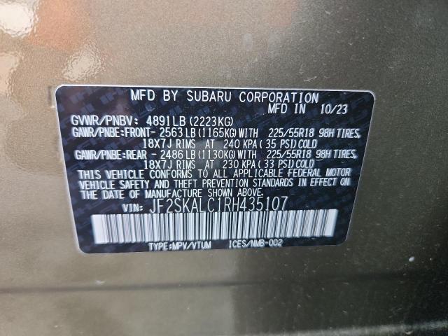 Photo 14 from auction – 2024 SUBARU FORESTER L with VIN JF2SKALC1RH435107