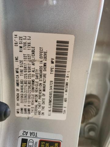 Photo 14 from auction – 2014 HONDA CR-V EX with VIN 5J6RM3H58EL044728