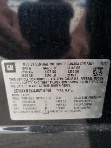 Photo 14 from auction – 2018 CHEVROLET EQUINOX PR with VIN 2GNAXNEX4J6214749