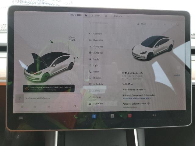 Photo 9 from auction – 2018 TESLA MODEL 3 with VIN 5YJ3E1EB2JF066874