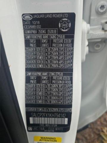 Photo 10 from auction – 2019 LAND ROVER DISCOVERY with VIN SALCP2FX1KH794142
