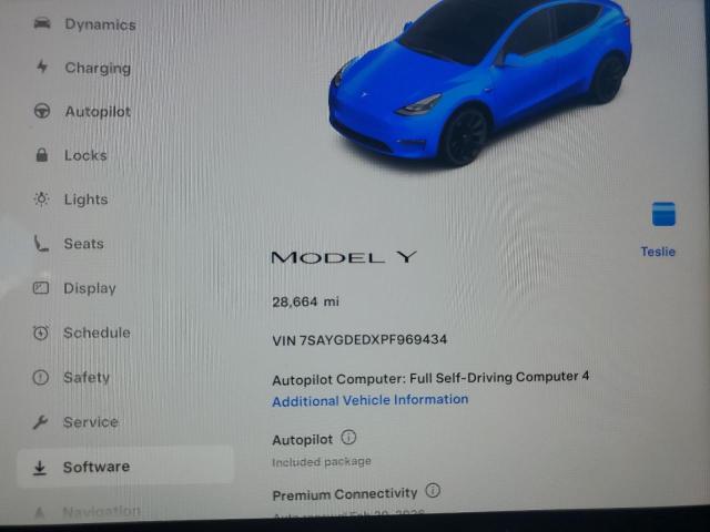 Фото 9 с аукциона – 2023 TESLA MODEL Y с VIN 7SAYGDEDXPF969434