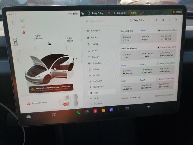 Photo 9 from auction – 2024 TESLA MODEL 3 with VIN 5YJ3E1EB6RF816384