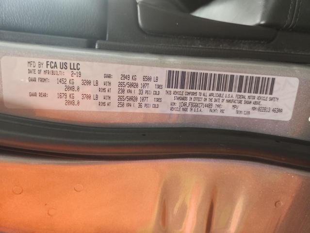 Photo 14 from auction – 2019 JEEP GRAND CHER with VIN 1C4RJFBG6KC714489