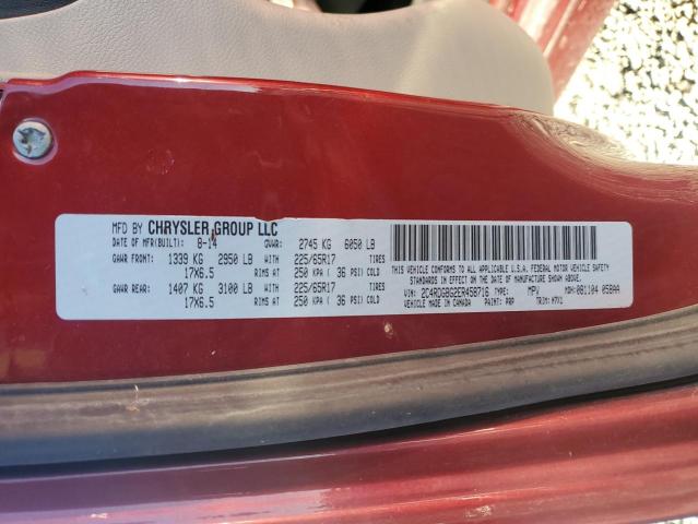 Photo 14 from auction – 2014 DODGE GRAND CARA with VIN 2C4RDGBG2ER458716