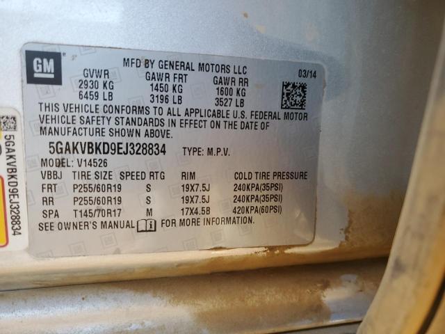 Photo 14 from auction – 2014 BUICK ENCLAVE with VIN 5GAKVBKD9EJ328834
