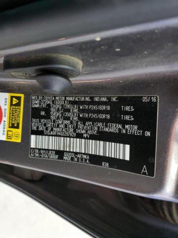 Photo 14 from auction – 2016 TOYOTA HIGHLANDER with VIN 5TDJKRFH4GS297829